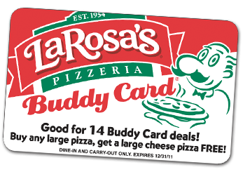 Image of pizza buddy card